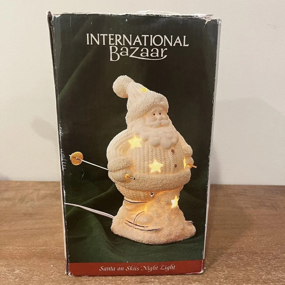 Vintage International Bazaar Santa on Skis 9